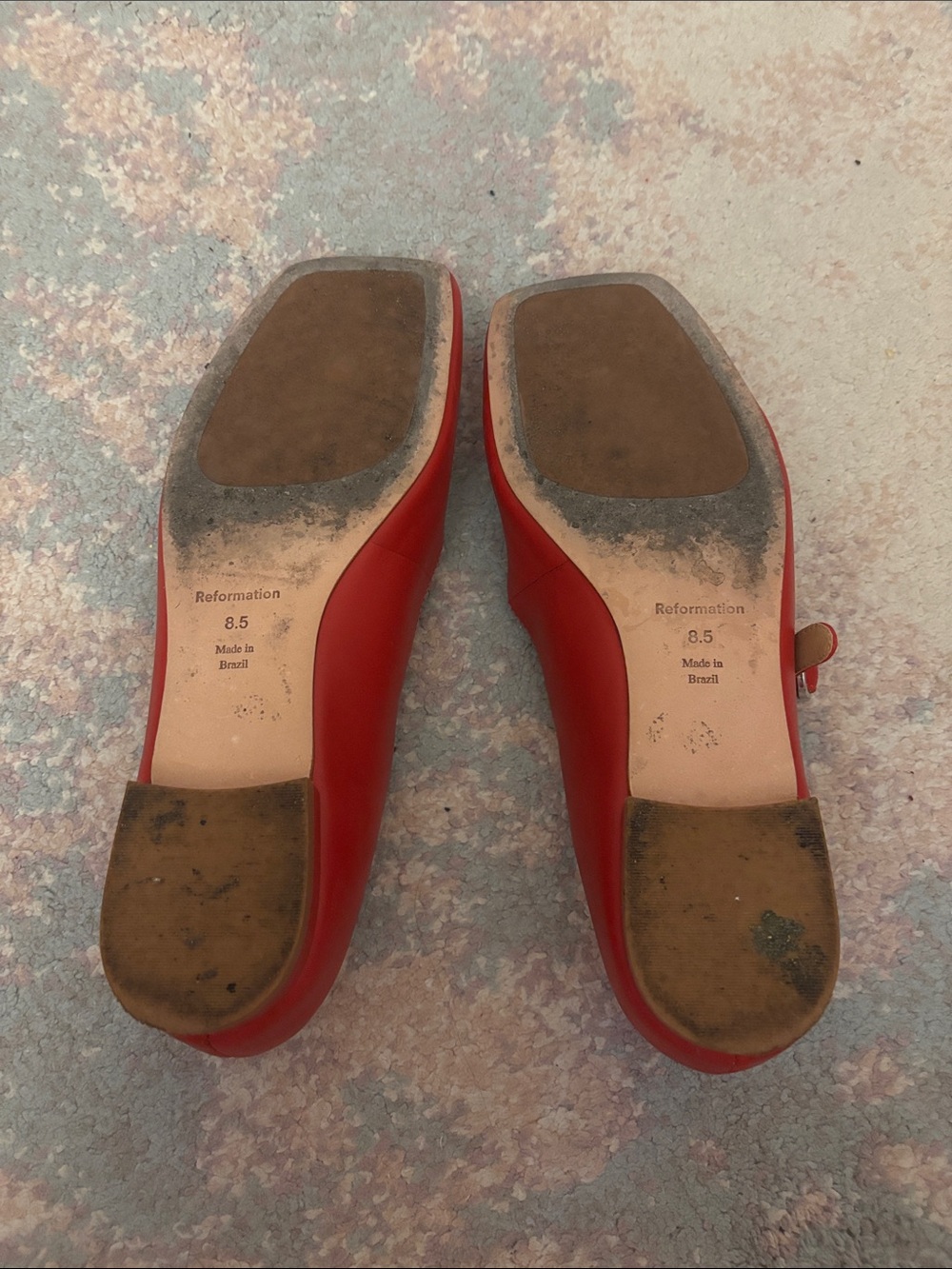 Red Mary Jane Flats - Reformation - Picture 2 of 3